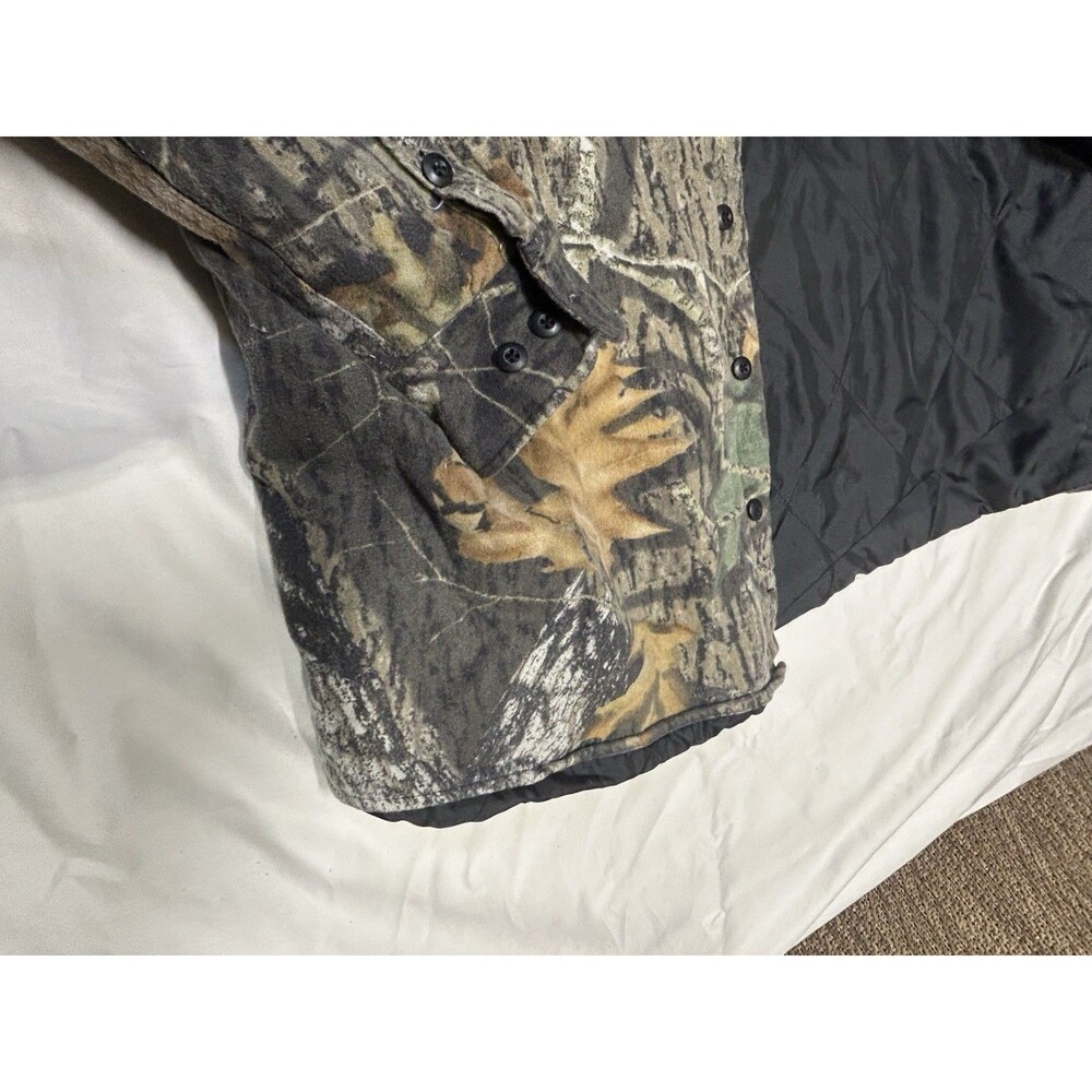 Vintage Cabelas Shirt Mens 2XLarge Camo Faded Chamois Flannel USA 90s Hunting - Picture 6 of 10